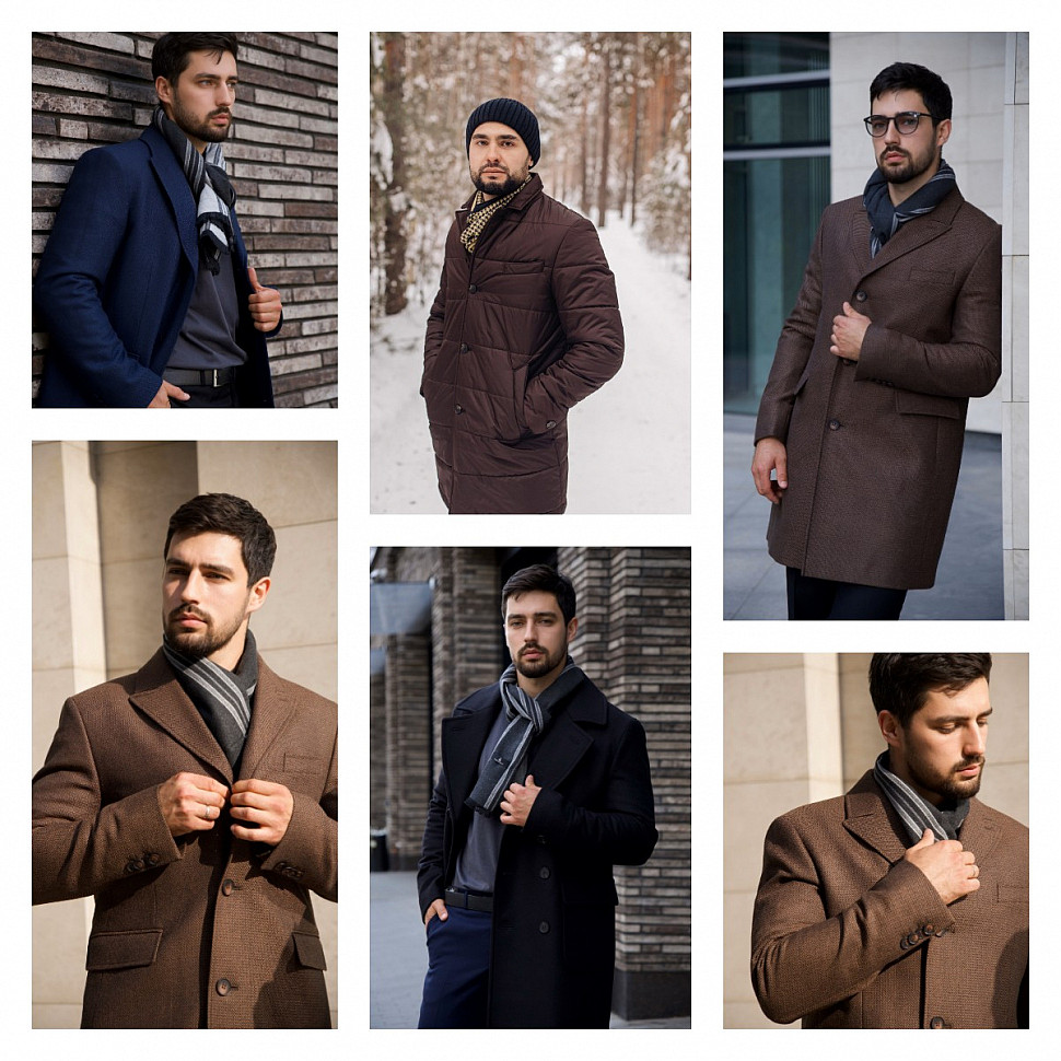 Мужские шарф под куртку