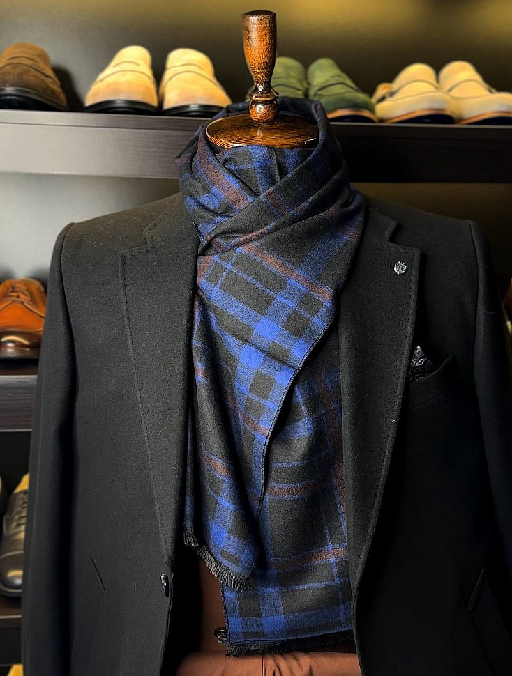 Мужской шарф на зиму