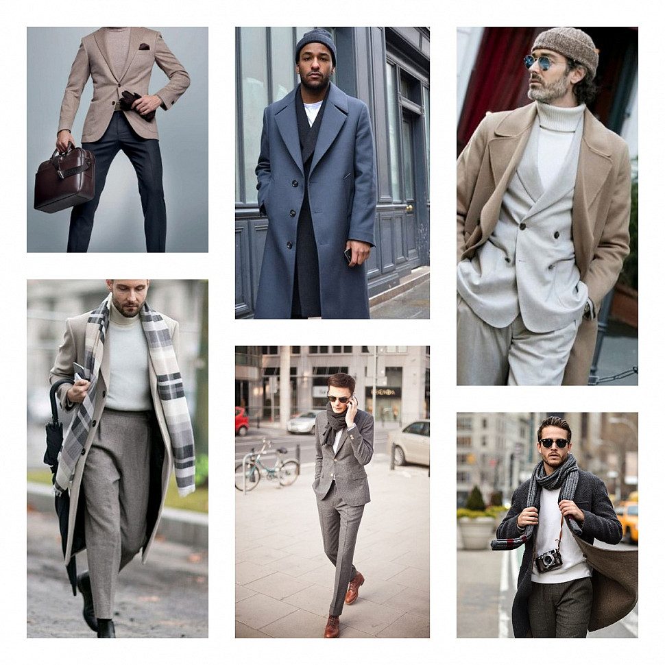 Мужской монохромный образ