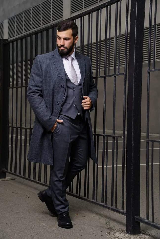 Мужское пальто шерсть