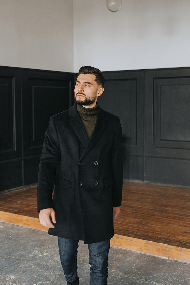 Мужской пальто длинное