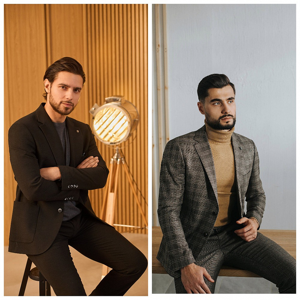 Мужской пиджак в клетку