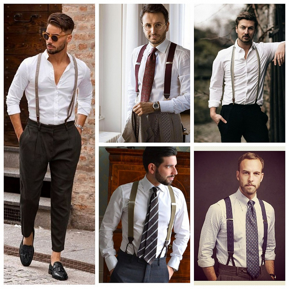 Образы с мужскими подтяжками