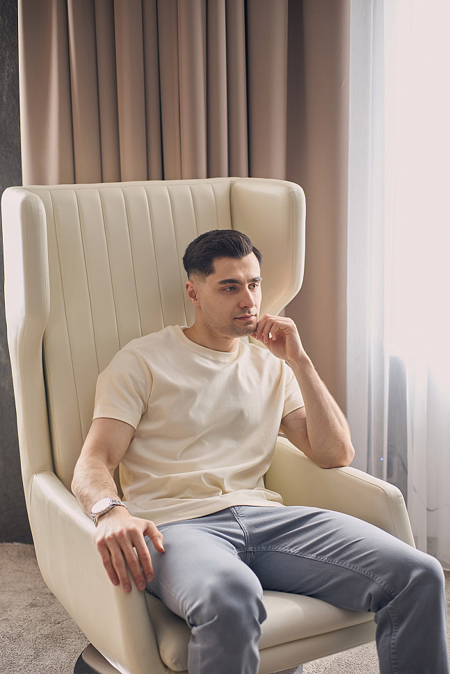 Мужские вещи голубого цвета