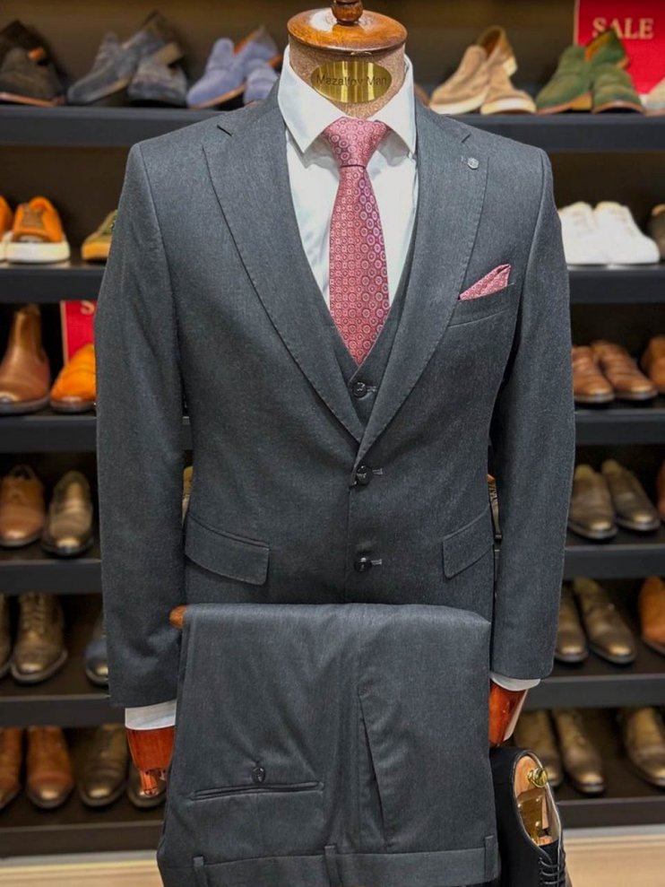 Костюм MAZALTOVMAN Premium 3-ка Серый фактурный