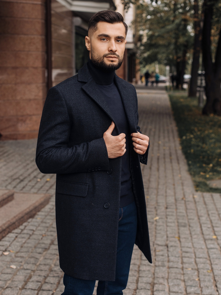 Шерстяное пальто MAZALTOVMAN синее