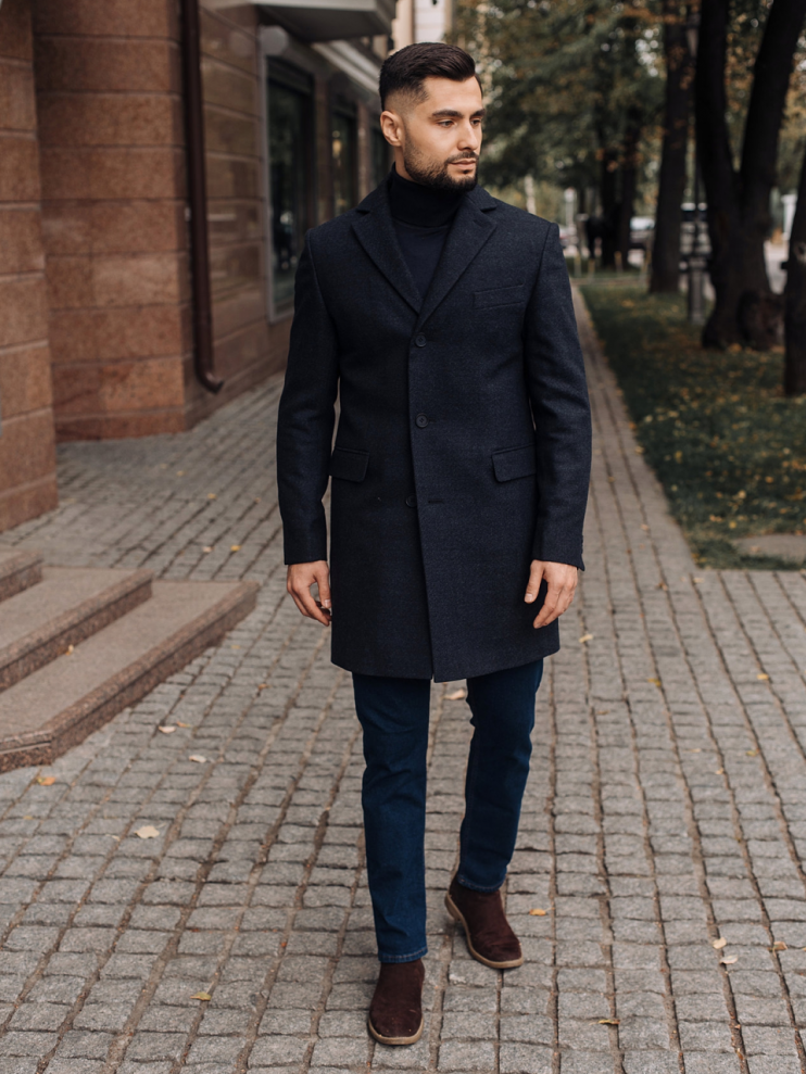 Шерстяное пальто MAZALTOVMAN синее