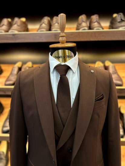 Костюм MAZALTOVMAN 3-ка Premium Коричневый