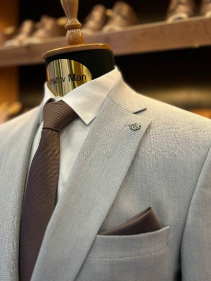 Костюм MAZALTOVMAN 2-ка Premium Голубой фактурный