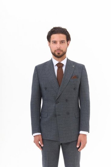 Костюм MAZALTOVMAN 2-ка Premium Серый в клетку