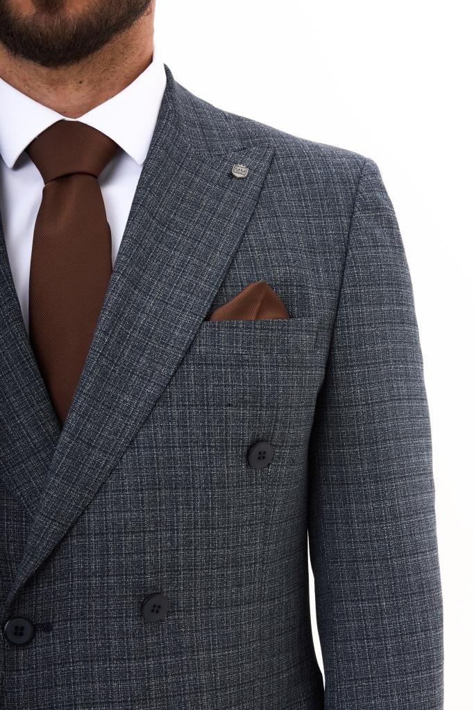 Костюм MAZALTOVMAN 2-ка Premium Серый в клетку