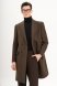 Пальто MAZALTOVMAN Двубортное Premium Коричневое