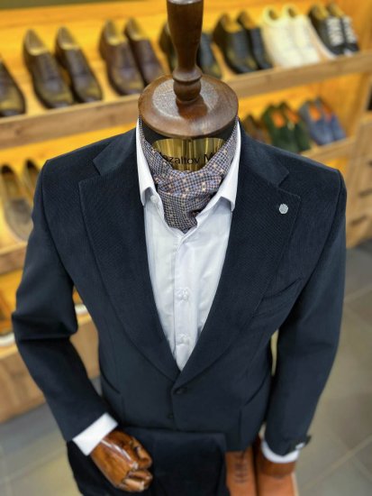 Костюм MAZALTOVMAN 2-ка Premium Синий вельвет