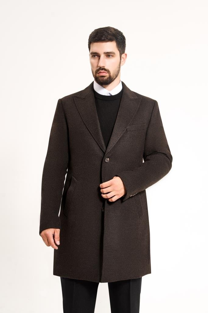 Пальто MAZALTOVMAN премиум Темно-коричневое