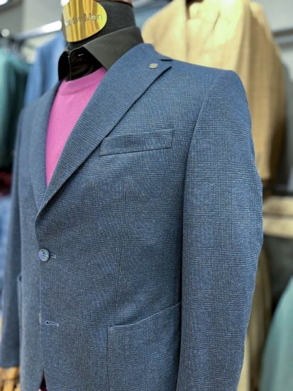 Костюм MAZALTOVMAN 2-ка Premium Синий в клетку