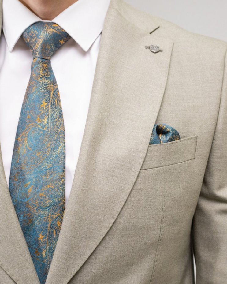 Костюм 2-ка Mazaltovman бежевый повседневный