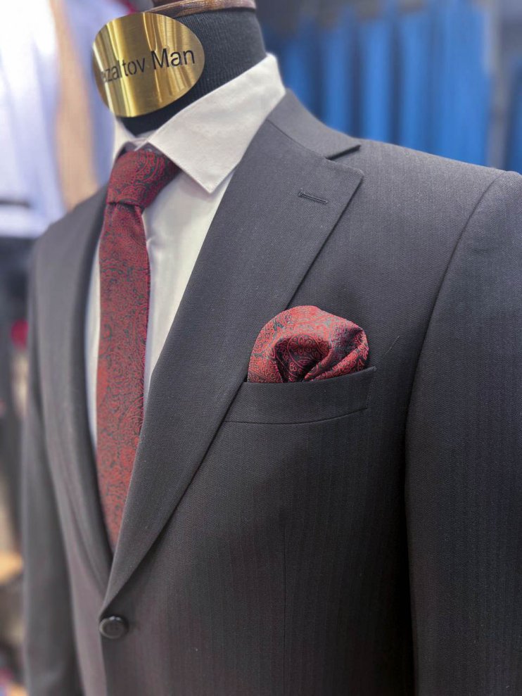 Костюм MAZALTOVMAN 2-ка Premium Черный в полоску