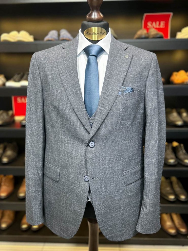 Костюм MAZALTOVMAN 3-ка Premium Серый фактурный