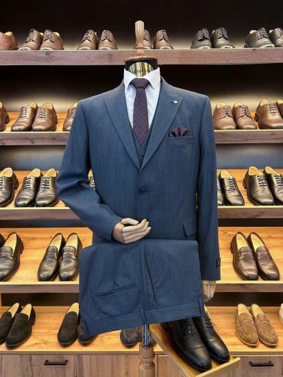 Костюм EMR 3-ка Синий в оранжевую клетку