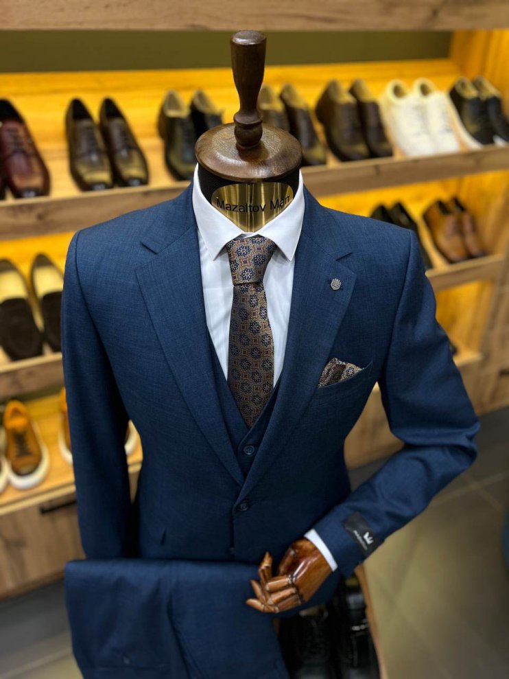 Костюм MAZALTOVMAN 3-ка Синий фактурный