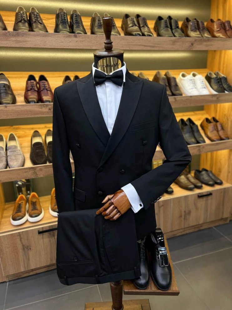 Смокинг MAZALTOVMAN 2-ка Premium Черный двубортный