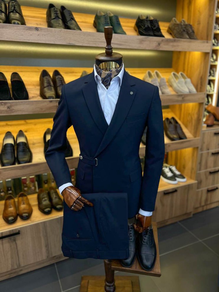 Костюм FCP 2-ка Синий фактурный кэжуал