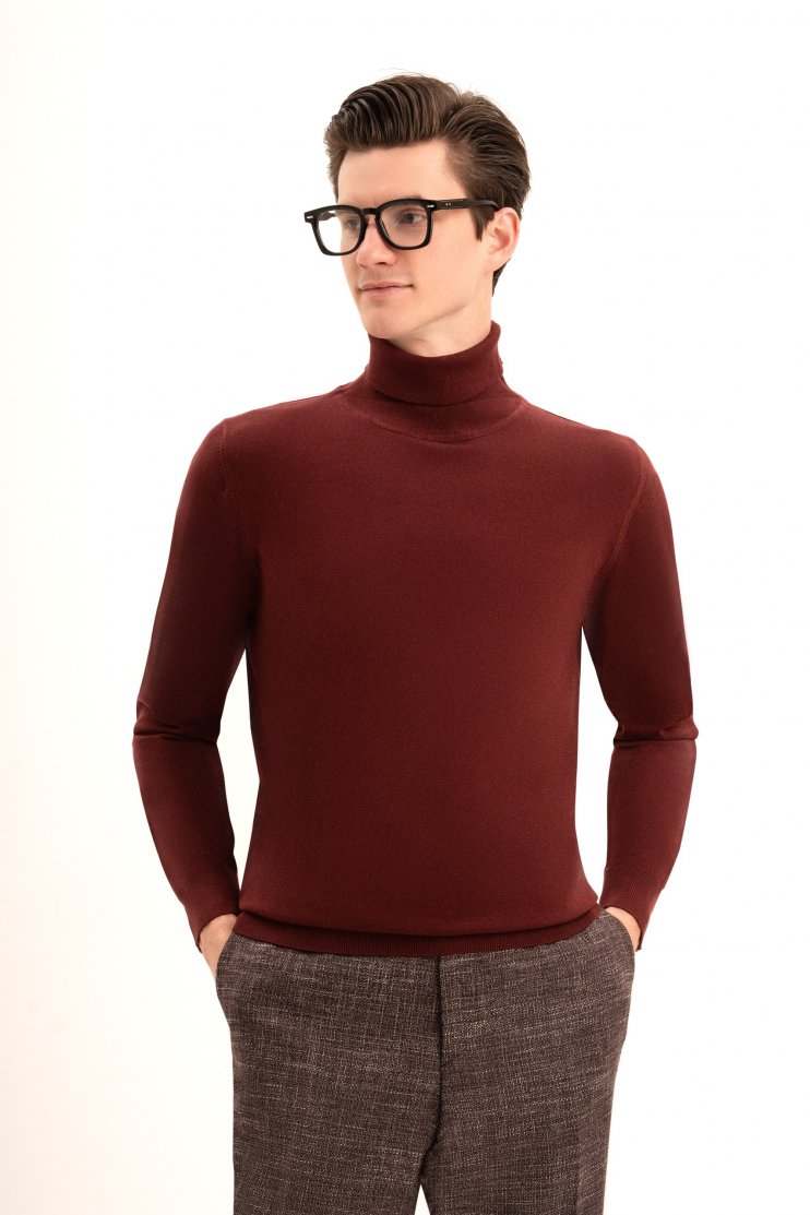 Водолазка MAS Винно-красная 