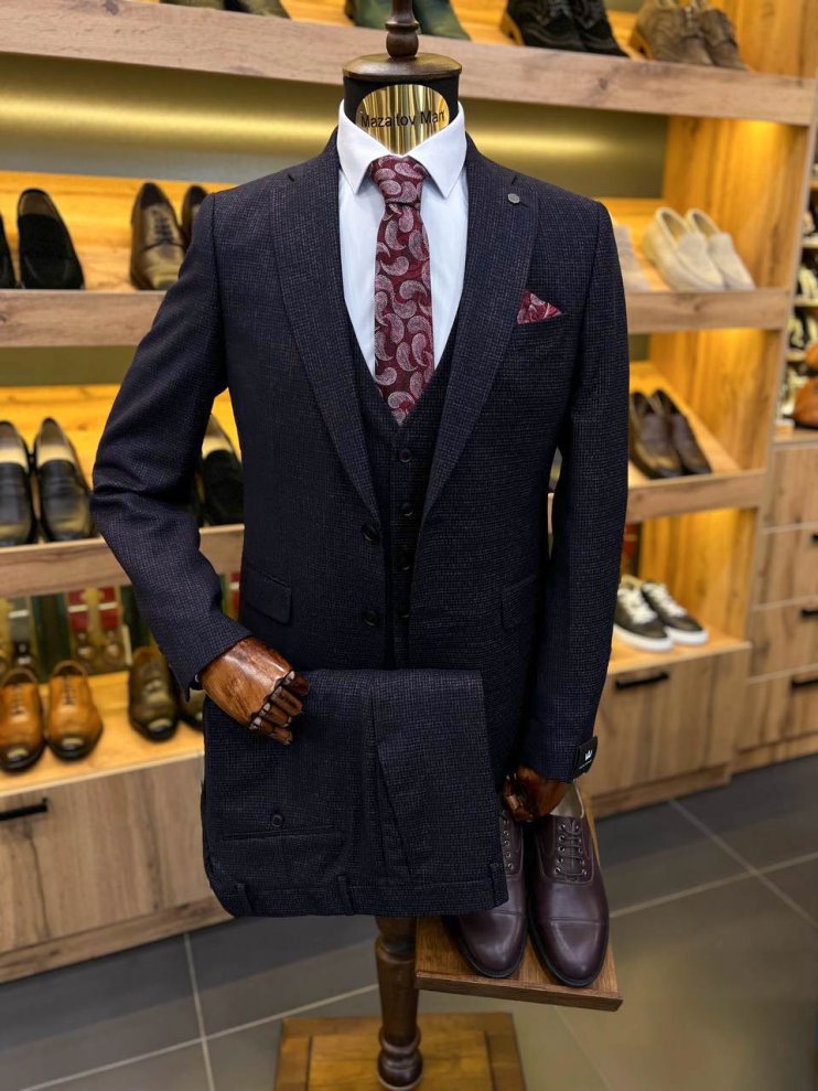 Костюм MAZALTOVMAN 3-ка Premium Фиолетовый фактурный