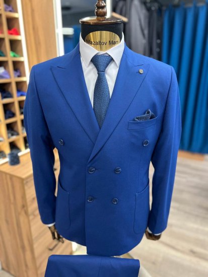 Костюм MIR 2-ка двубортный Синий