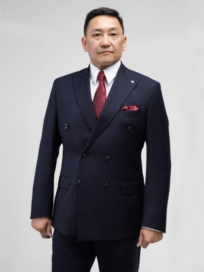 Костюм MAZALTOVMAN 2-ка Premium Синий двубортный