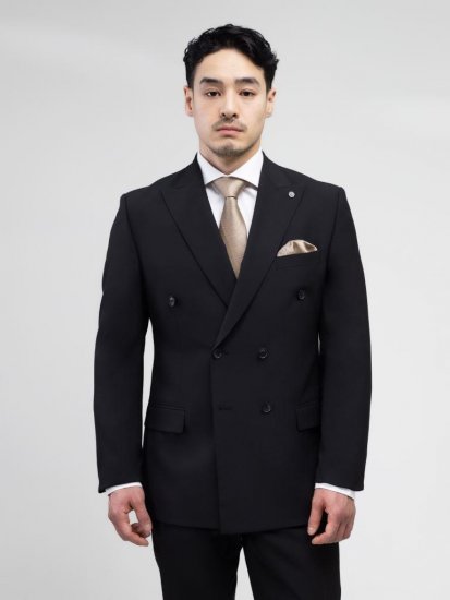 Костюм MAZALTOVMAN 2-ка Premium Черный двубортный