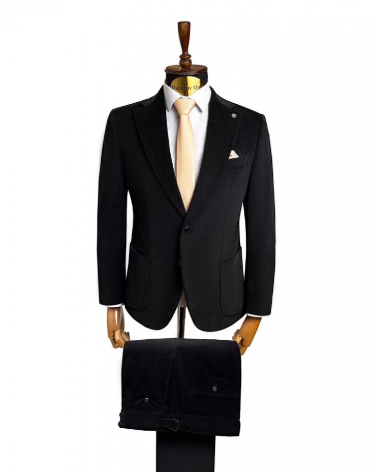 Костюм MAZALTOVMAN 2-ка Premium Черный велюр