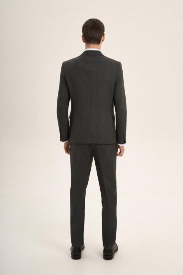 Костюм MAZALTOVMAN 2-ка Графитовый в полоску двубортный премиум линейка