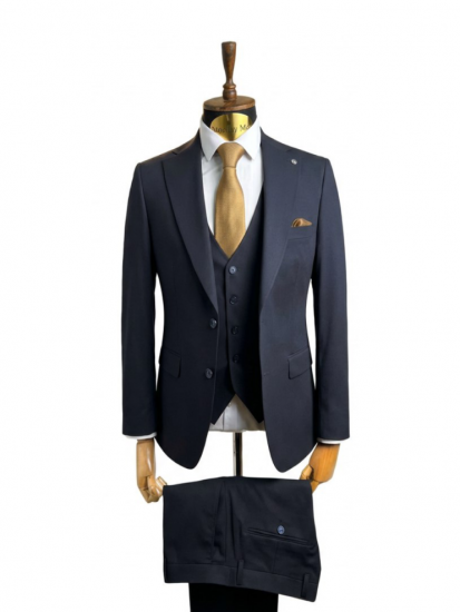 Костюм MAZALTOVMAN 3-ка Premium Синий фактурный